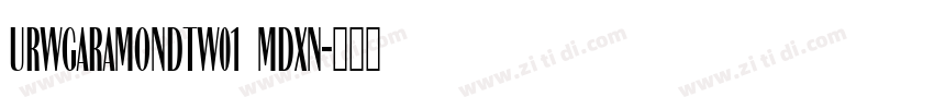 URWGaramondTW01 MdXN字体转换